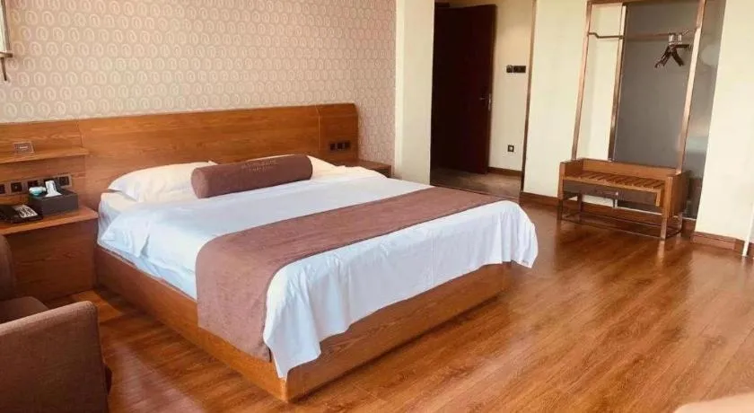 Bed in James Joyce Coffetel Qufu Tourist Center Gulou Street Sankong Scenic Spot