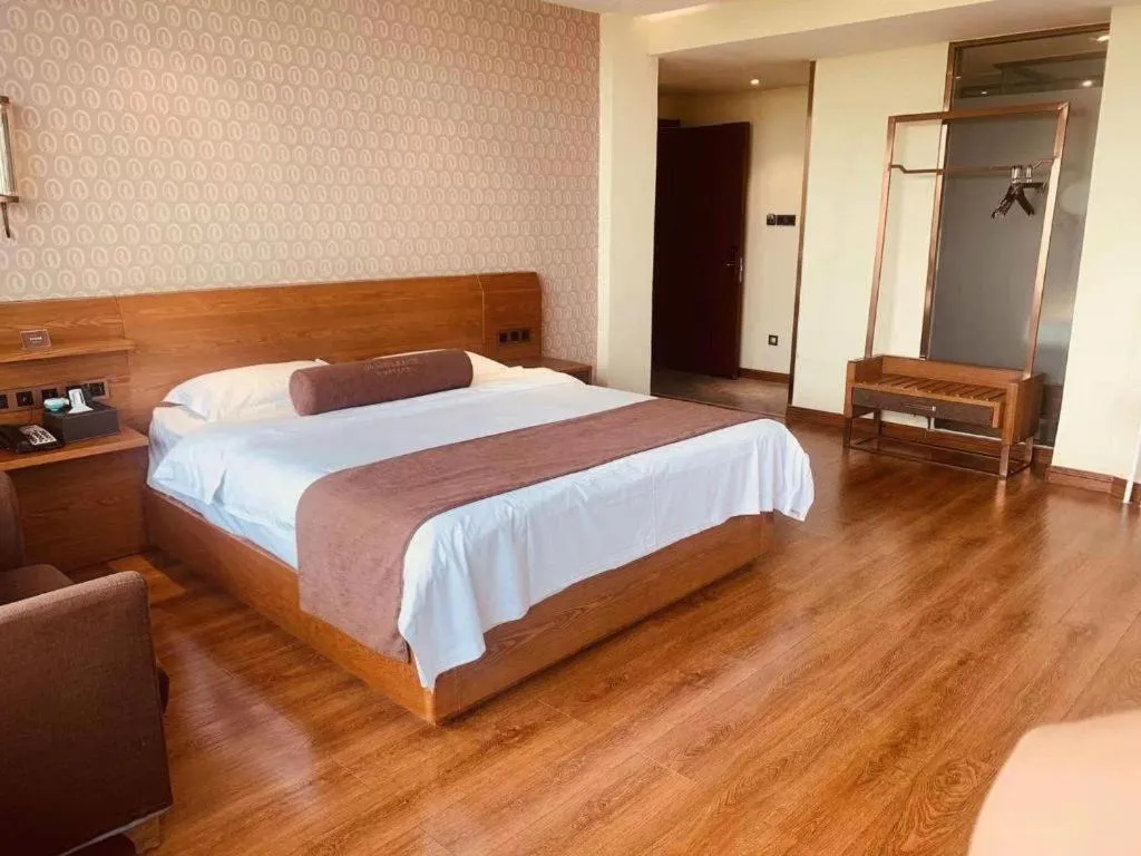 Bed in James Joyce Coffetel Qufu Tourist Center Gulou Street Sankong Scenic Spot