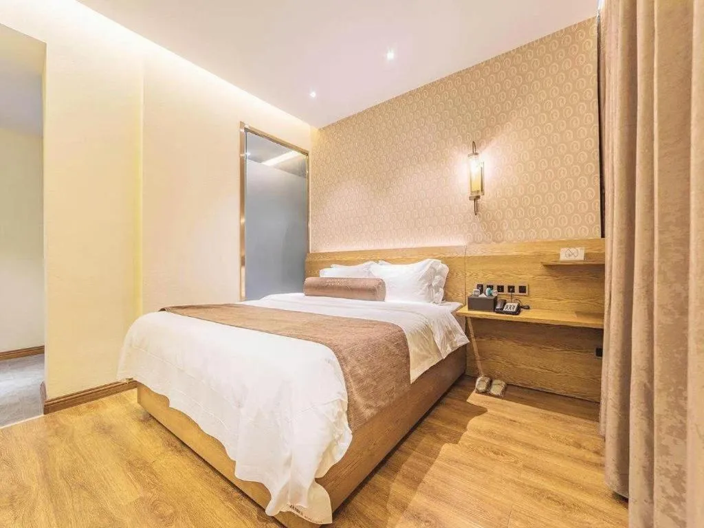 Bed in James Joyce Coffetel Qufu Tourist Center Gulou Street Sankong Scenic Spot