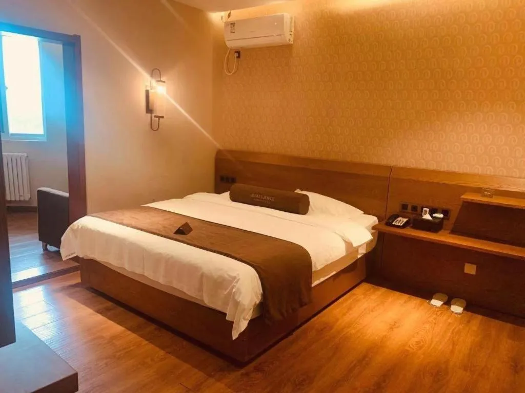 Bed in James Joyce Coffetel Qufu Tourist Center Gulou Street Sankong Scenic Spot