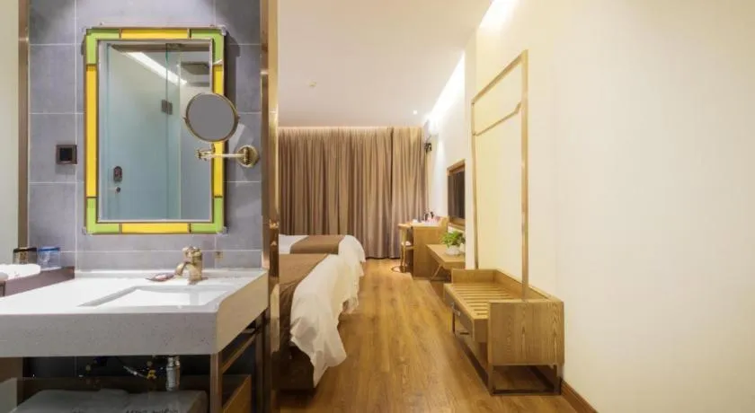 Bed in James Joyce Coffetel Qufu Tourist Center Gulou Street Sankong Scenic Spot