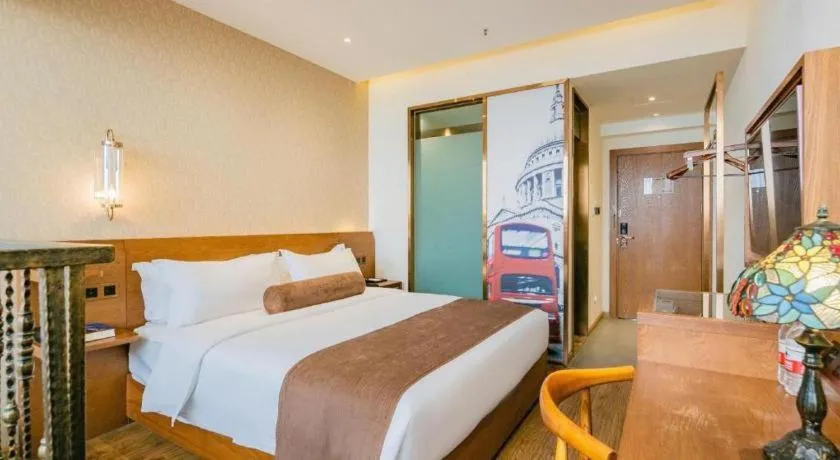 Bed in James Joyce Coffetel Chengdu Jichang Road Shenxianshu