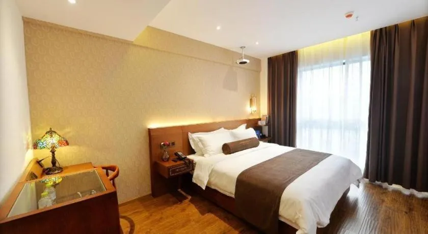 Bed in James Joyce Coffetel Chengdu Jichang Road Shenxianshu