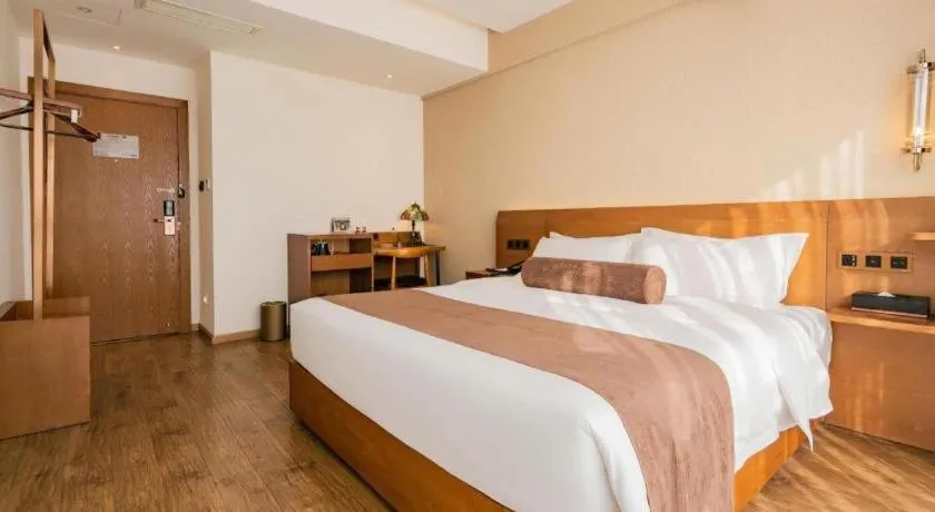 Bed in James Joyce Coffetel Chengdu Jichang Road Shenxianshu