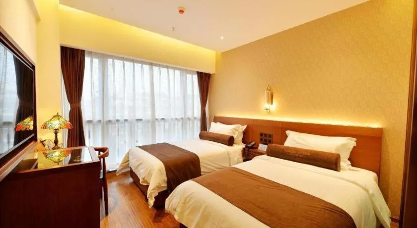 Bed in James Joyce Coffetel Chengdu Jichang Road Shenxianshu