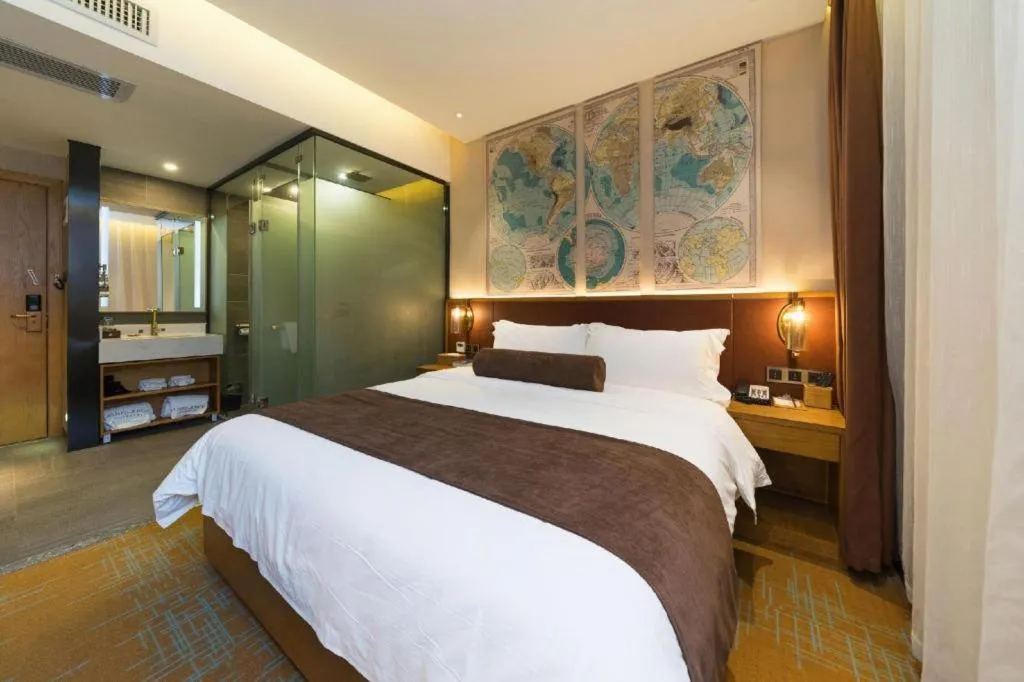 Bed in James Joyce Coffetel Guangzhou Dongxiaonan Metro Station Branch