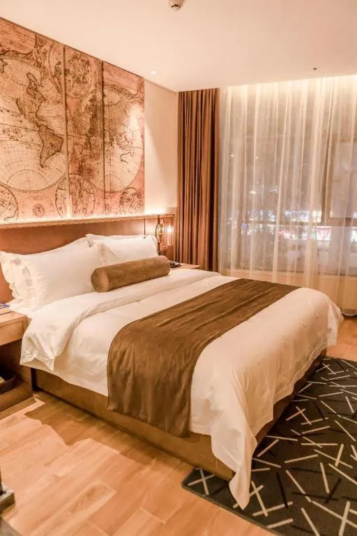 Bed in James Joyce Coffetel Guangzhou Dongxiaonan Metro Station Branch