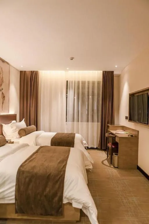 Bed in James Joyce Coffetel Guangzhou Dongxiaonan Metro Station Branch