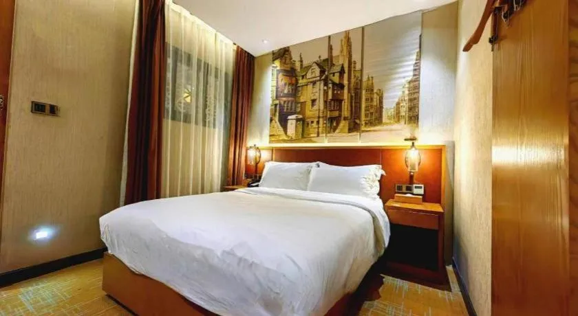 Bed in James Joyce Coffetel Guangzhou Dongxiaonan Metro Station Branch