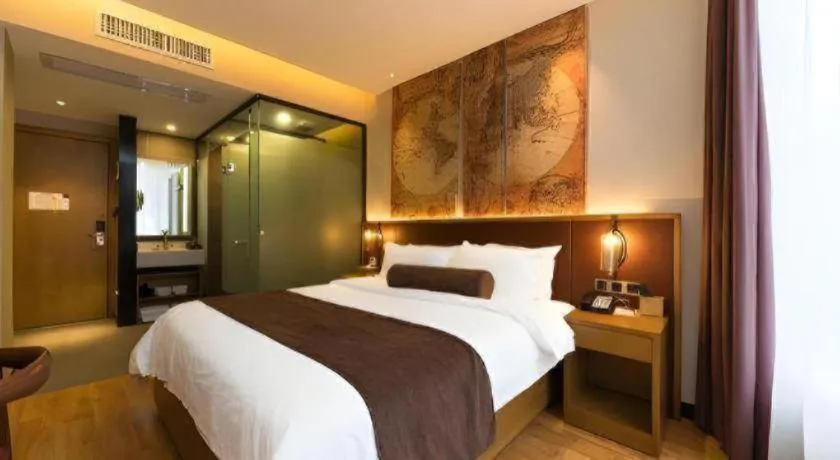 Bed in James Joyce Coffetel Guangzhou Dongxiaonan Metro Station Branch