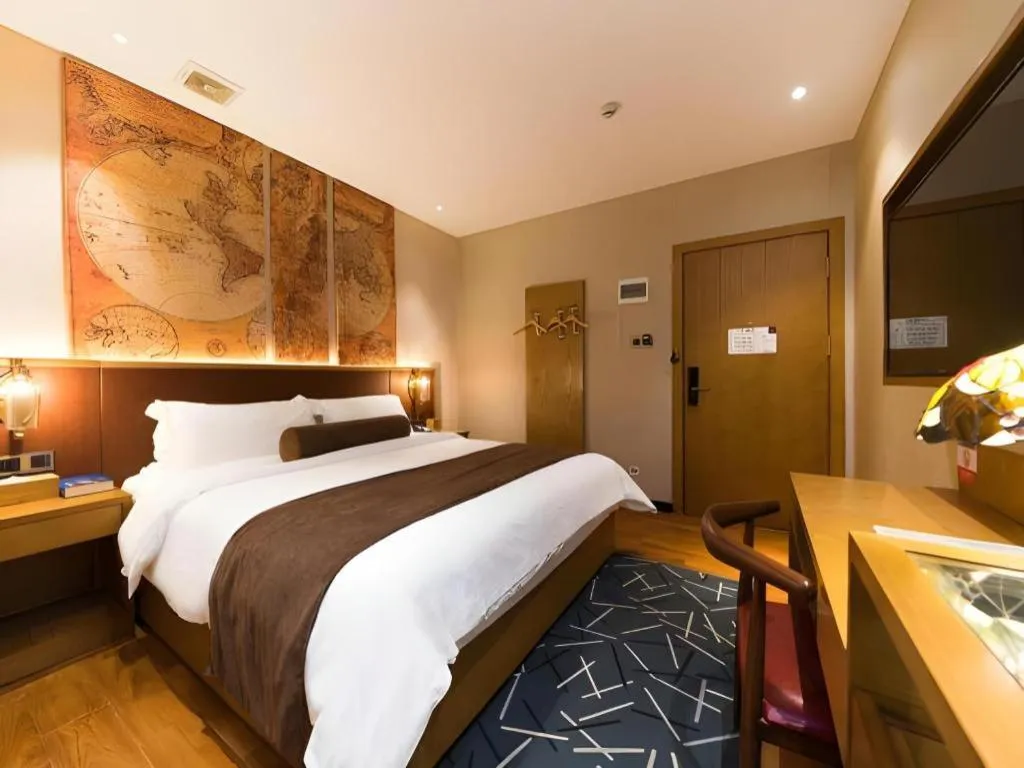 Bed in James Joyce Coffetel Guangzhou Dongxiaonan Metro Station Branch