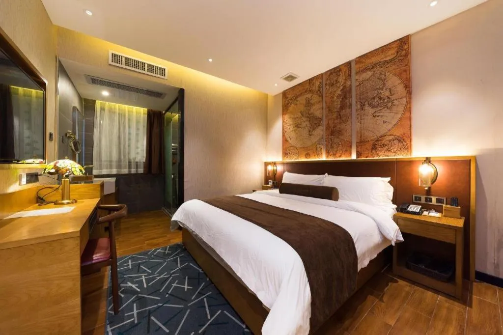 Bed in James Joyce Coffetel Guangzhou Dongxiaonan Metro Station Branch