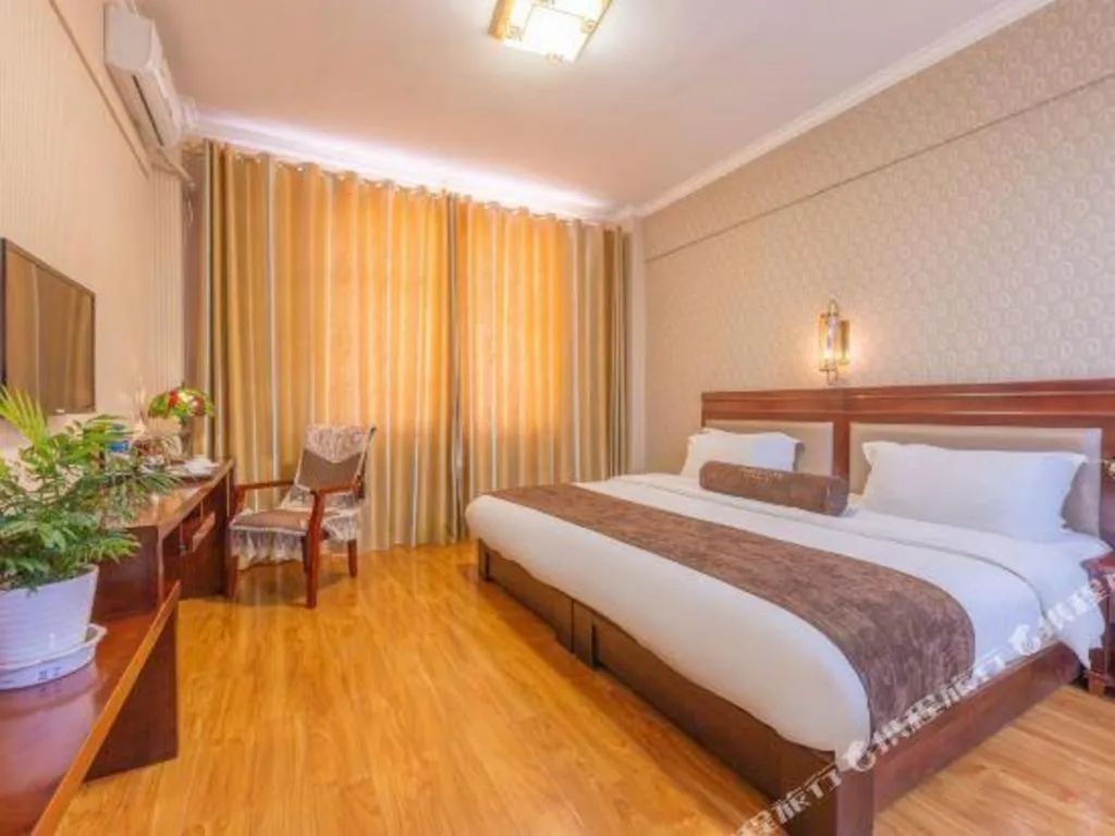 Bed in James Joyce Coffetel Dali Erhai Wetland Park