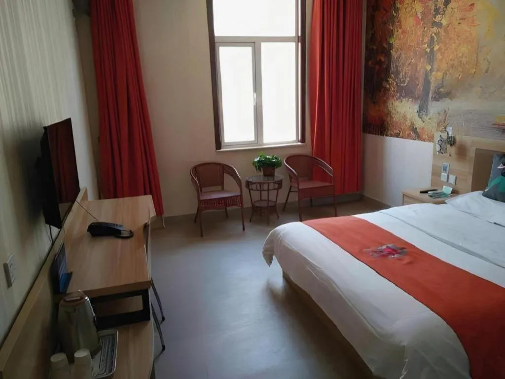 Bed in PAI Hotel Beijing Capital International Airport Linhe Development Zone