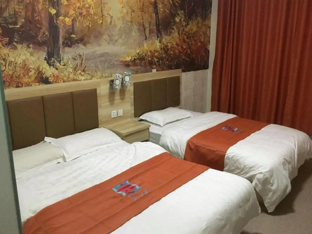 Bed in PAI Hotel Beijing Capital International Airport Linhe Development Zone