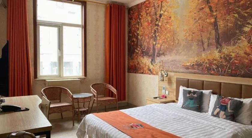 Bed in PAI Hotel Beijing Capital International Airport Linhe Development Zone