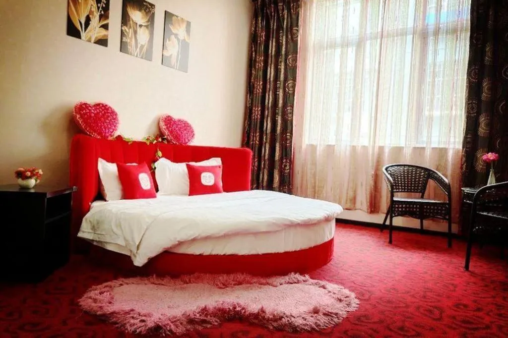 Bed in PAI Hotel Beijing Capital International Airport Linhe Development Zone