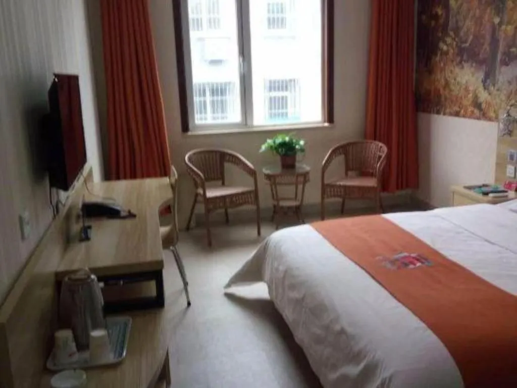 Bed in PAI Hotel Beijing Capital International Airport Linhe Development Zone