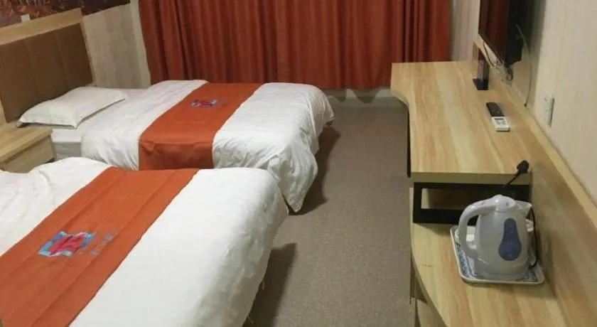Bed in PAI Hotel Beijing Capital International Airport Linhe Development Zone