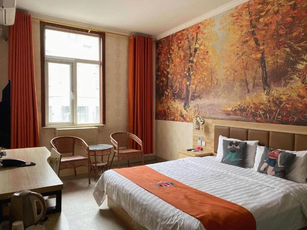 Bed in PAI Hotel Beijing Capital International Airport Linhe Development Zone