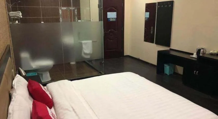 Bed in PAI Hotel Beijing Capital International Airport Linhe Development Zone