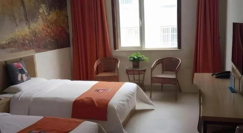 Bed in PAI Hotel Beijing Capital International Airport Linhe Development Zone