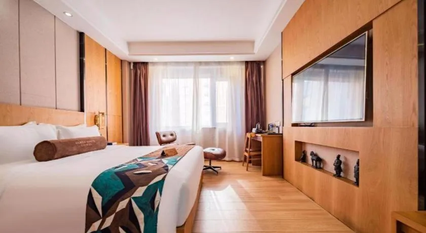 Bed in James Joyce Coffetel Xi'an Laochenggen Hongmiaopo Metro Station