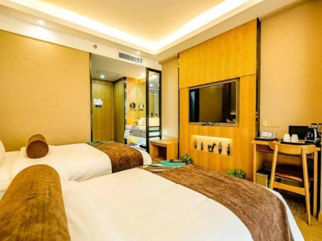 Bed in James Joyce Coffetel Xi'an Laochenggen Hongmiaopo Metro Station