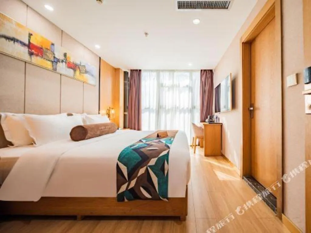 Bed in James Joyce Coffetel Xi'an Laochenggen Hongmiaopo Metro Station