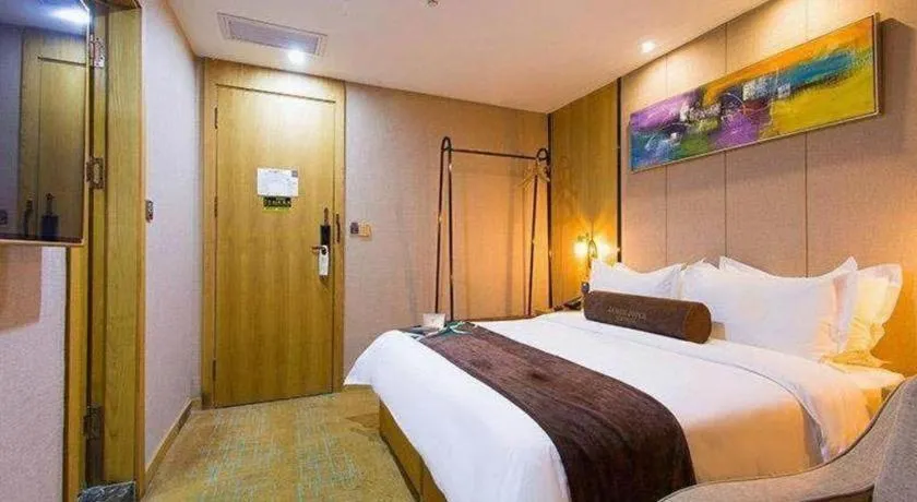 Bed in James Joyce Coffetel Xi'an Laochenggen Hongmiaopo Metro Station