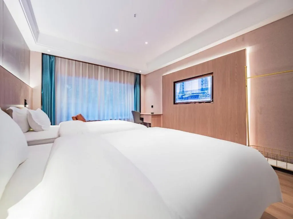 Bed in James Joyce Coffetel Xi'an Laochenggen Hongmiaopo Metro Station