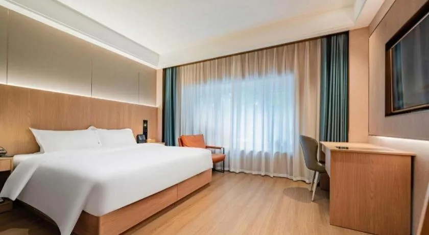 Bed in James Joyce Coffetel Xi'an Laochenggen Hongmiaopo Metro Station