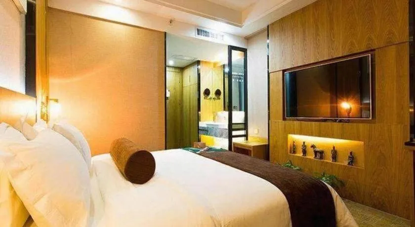 Bed in James Joyce Coffetel Xi'an Laochenggen Hongmiaopo Metro Station