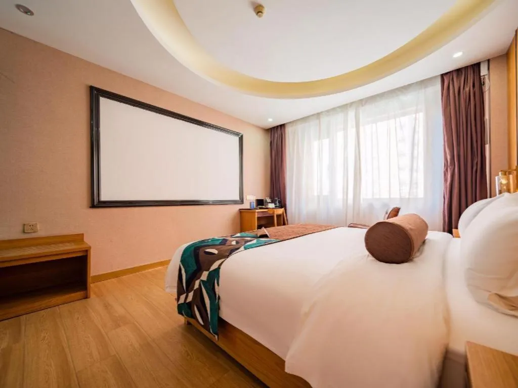 Bed in James Joyce Coffetel Xi'an Laochenggen Hongmiaopo Metro Station