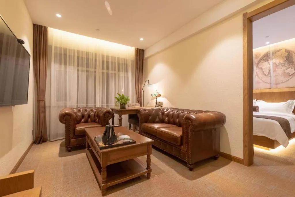 Bed in James Joyce Coffetel Shijiazhuang Century Park Shiji Huamao