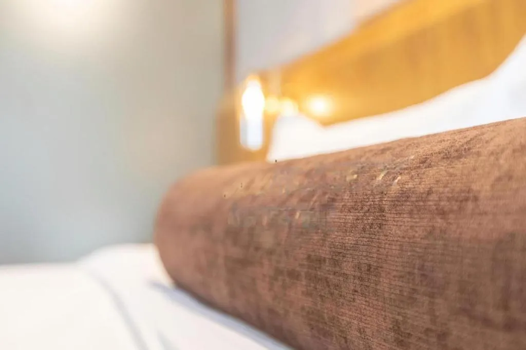 Bed in James Joyce Coffetel Shijiazhuang Century Park Shiji Huamao