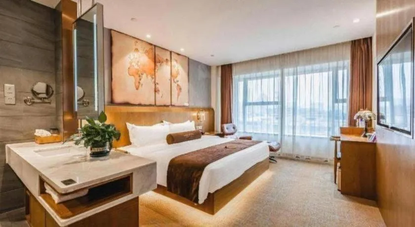 Bed in James Joyce Coffetel Shijiazhuang Century Park Shiji Huamao