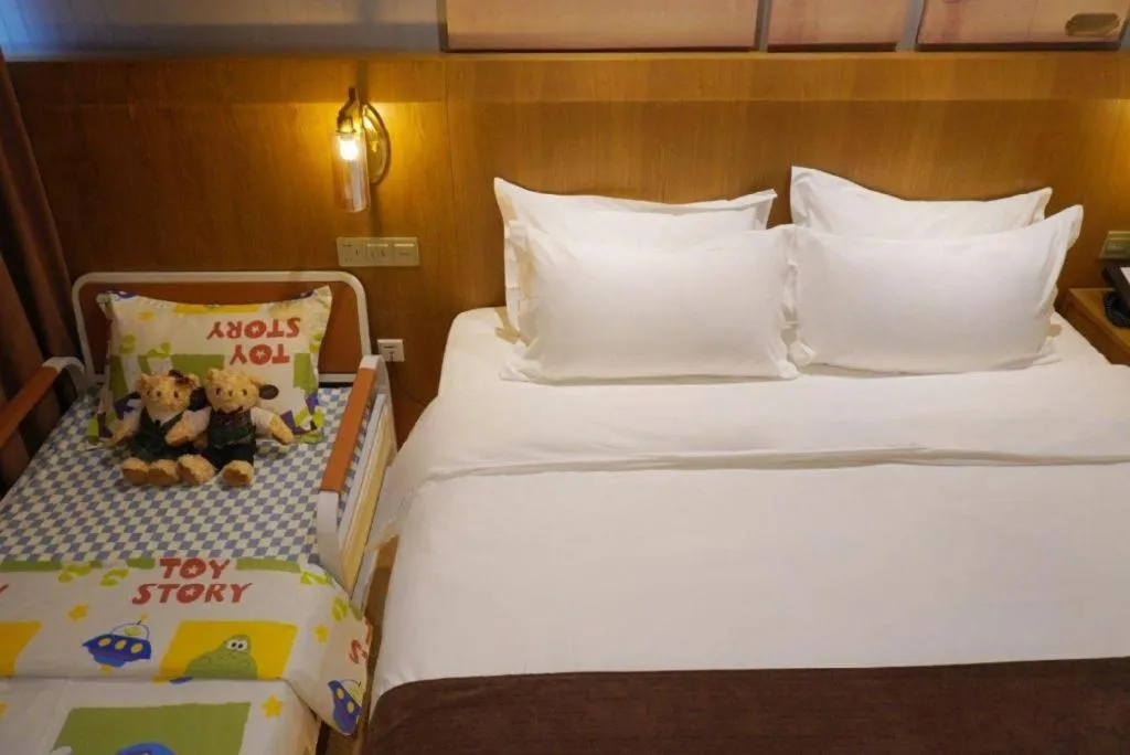 Bed in James Joyce Coffetel Shijiazhuang Century Park Shiji Huamao