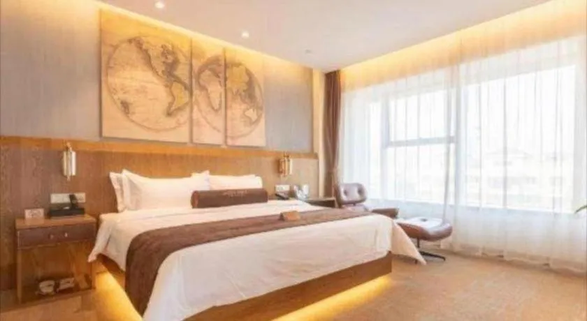 Bed in James Joyce Coffetel Shijiazhuang Century Park Shiji Huamao