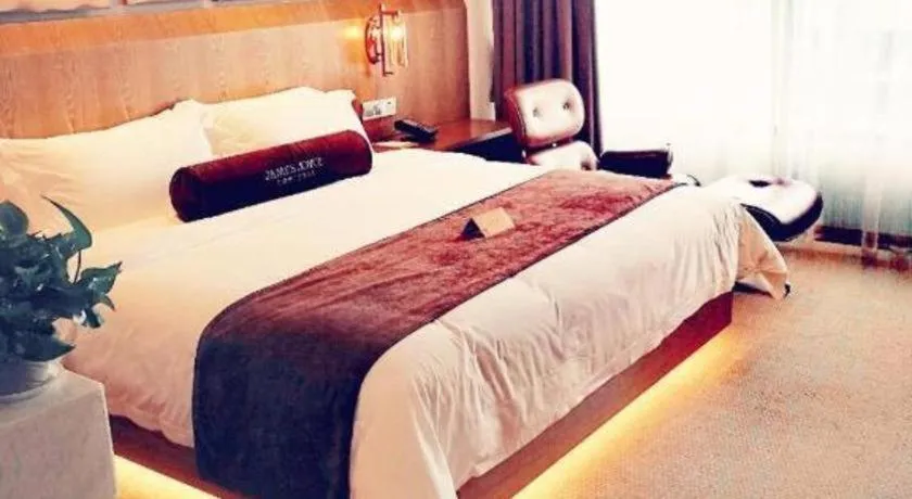 Bed in James Joyce Coffetel Shijiazhuang Century Park Shiji Huamao