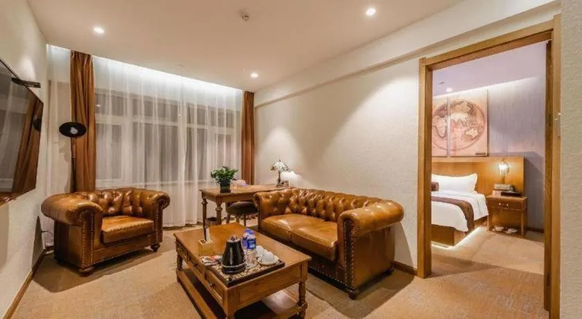 Bed in James Joyce Coffetel Shijiazhuang Century Park Shiji Huamao