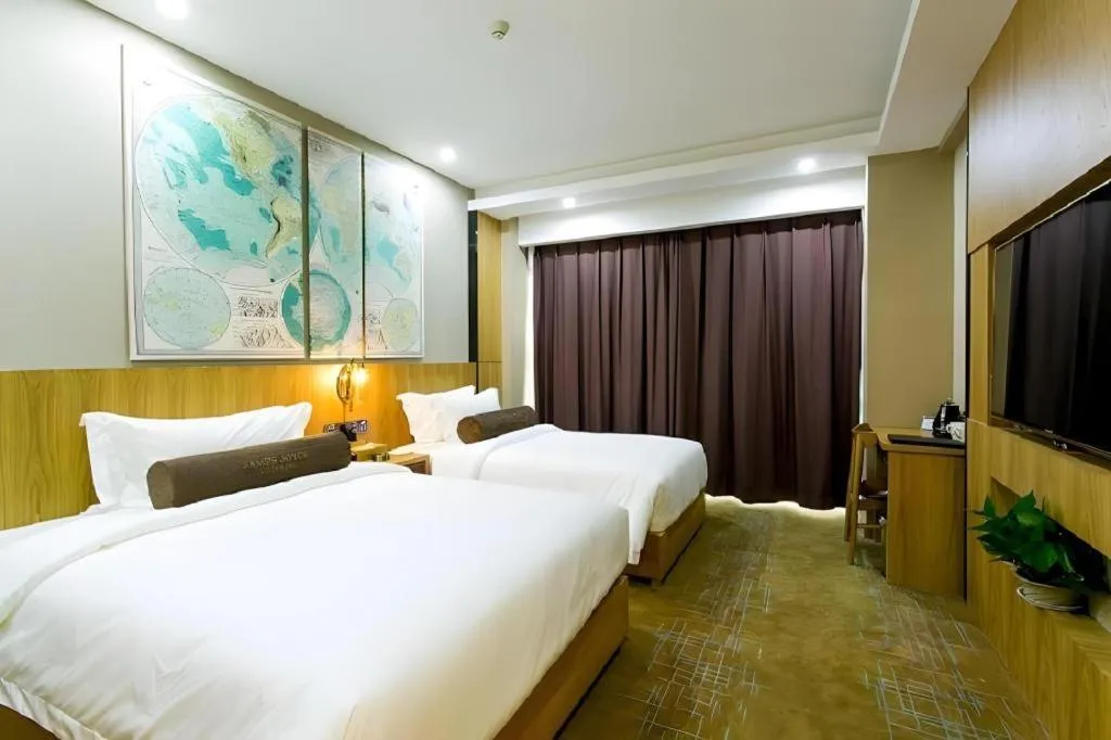 Bed in James Joyce Coffetel Beijing Qianmen Branch