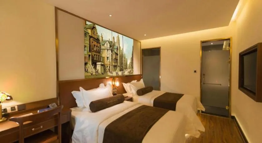 Bed in James Joyce Coffetel Beijing Qianmen Branch