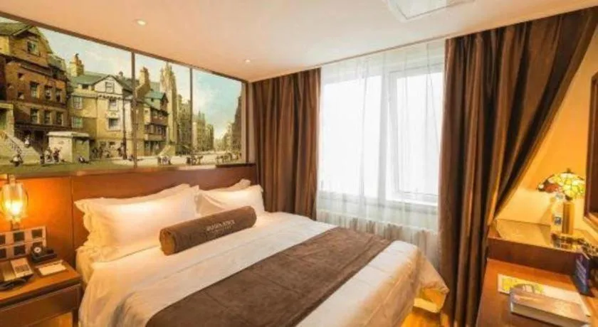 Bed in James Joyce Coffetel Beijing Qianmen Branch