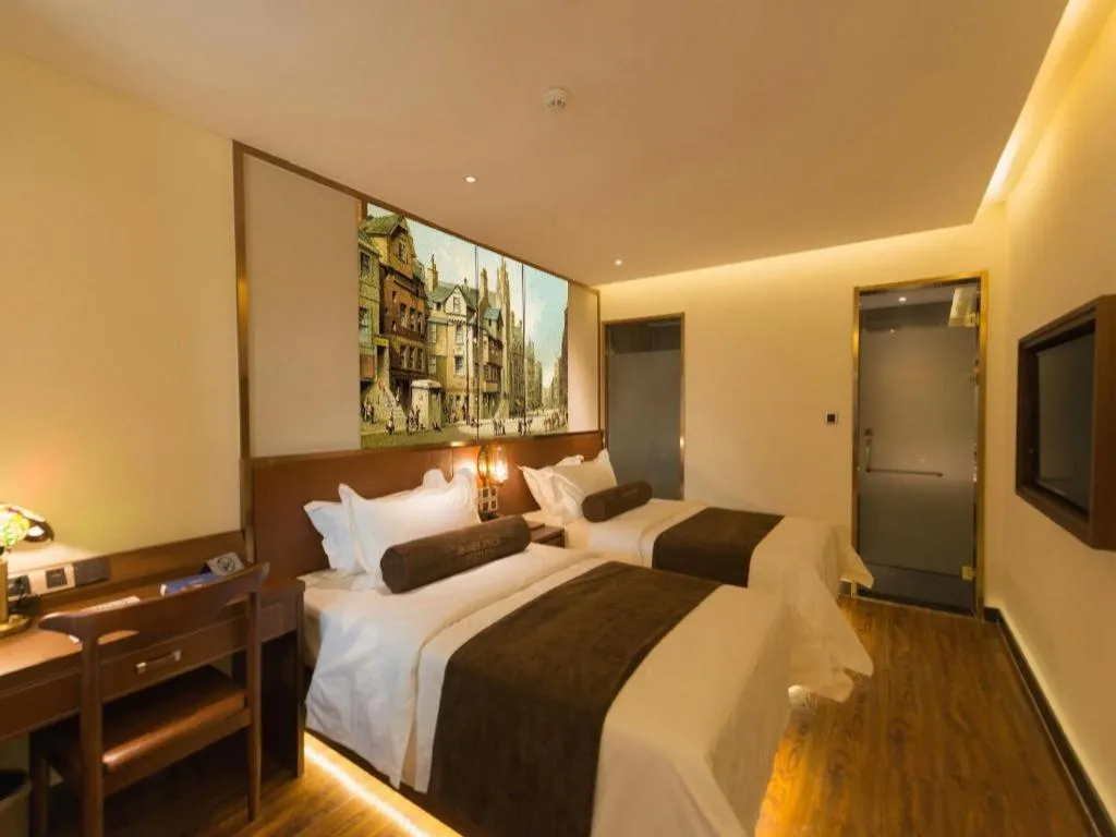 Bed in James Joyce Coffetel Beijing Qianmen Branch