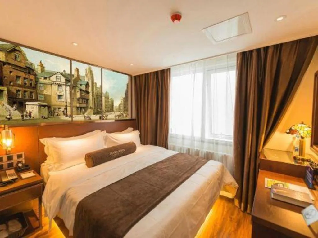 Bed in James Joyce Coffetel Beijing Qianmen Branch