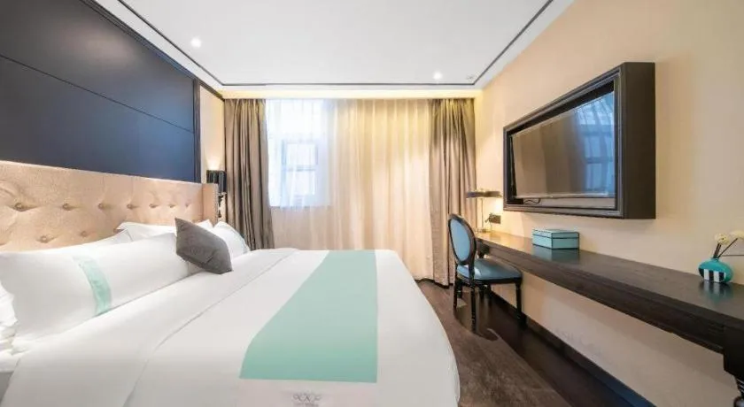 Bed in Xana Hotelle Jinan Daminghu North Gate