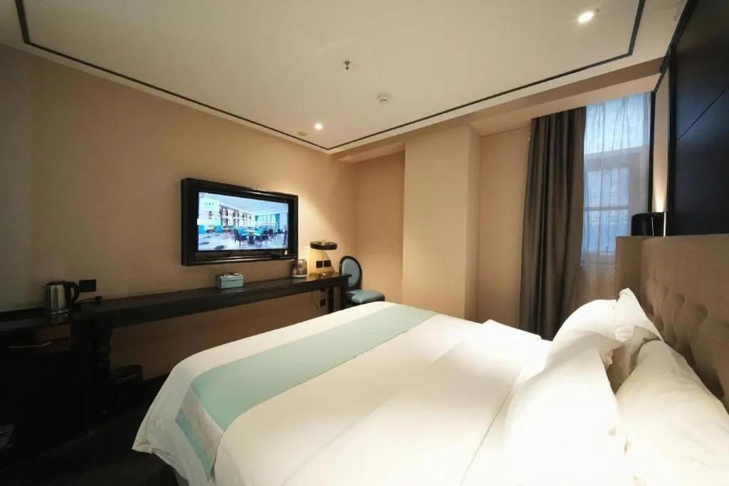 Bed in Xana Hotelle Jinan Daminghu North Gate