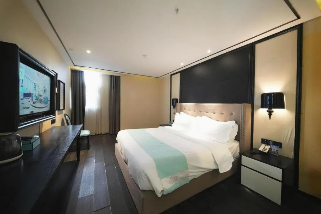 Bed in Xana Hotelle Jinan Daminghu North Gate