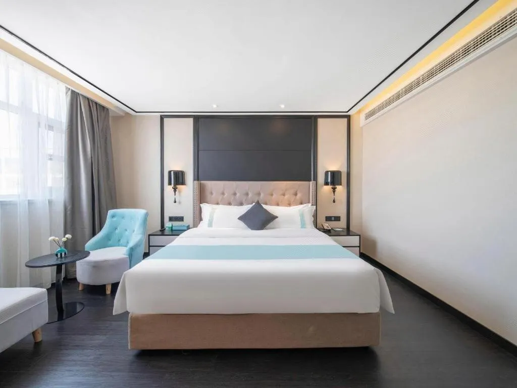 Bed in Xana Hotelle Jinan Daminghu North Gate